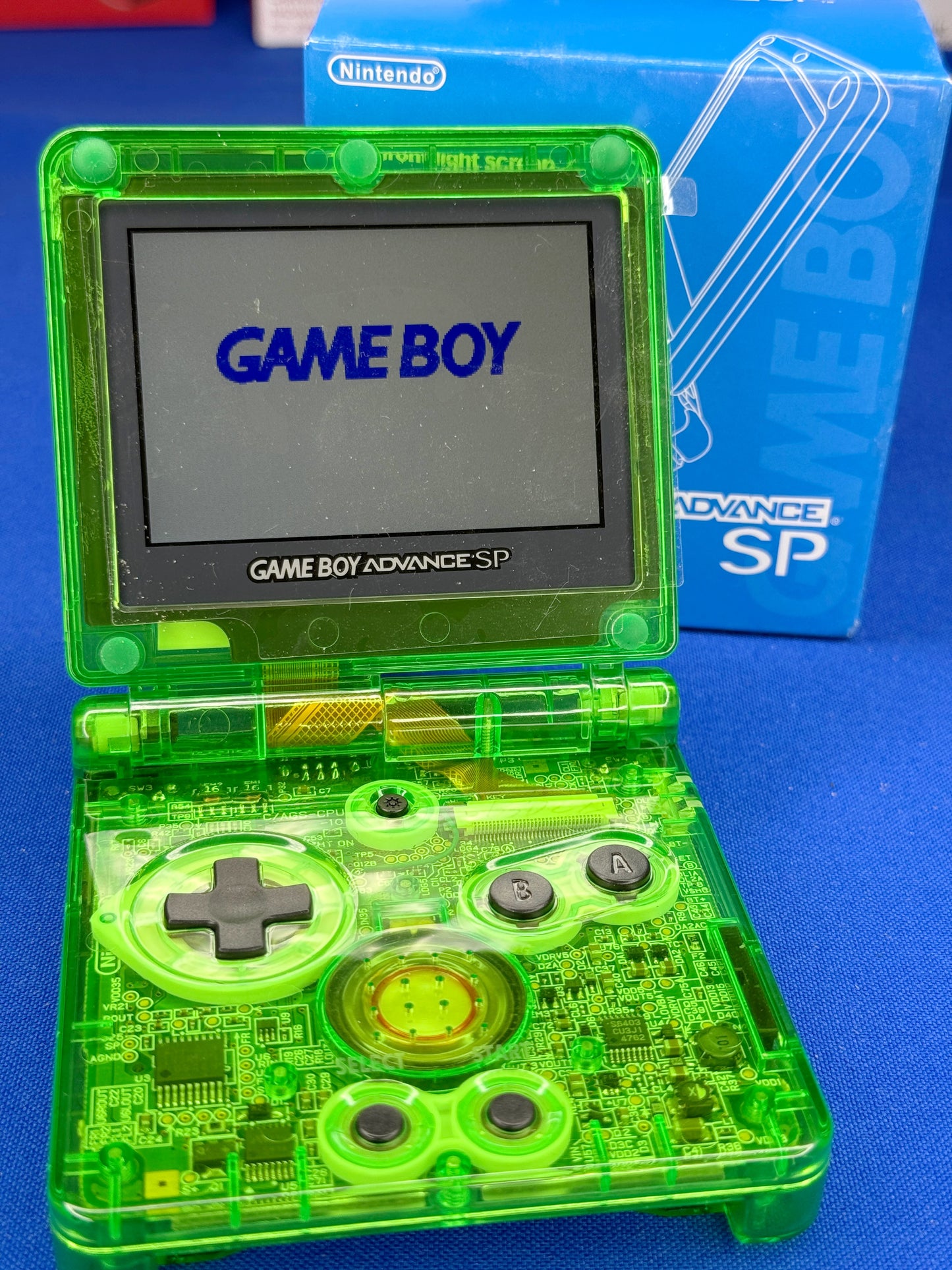 GameBoy Advance SP Con Pantalla IPS Rayquaza Edition