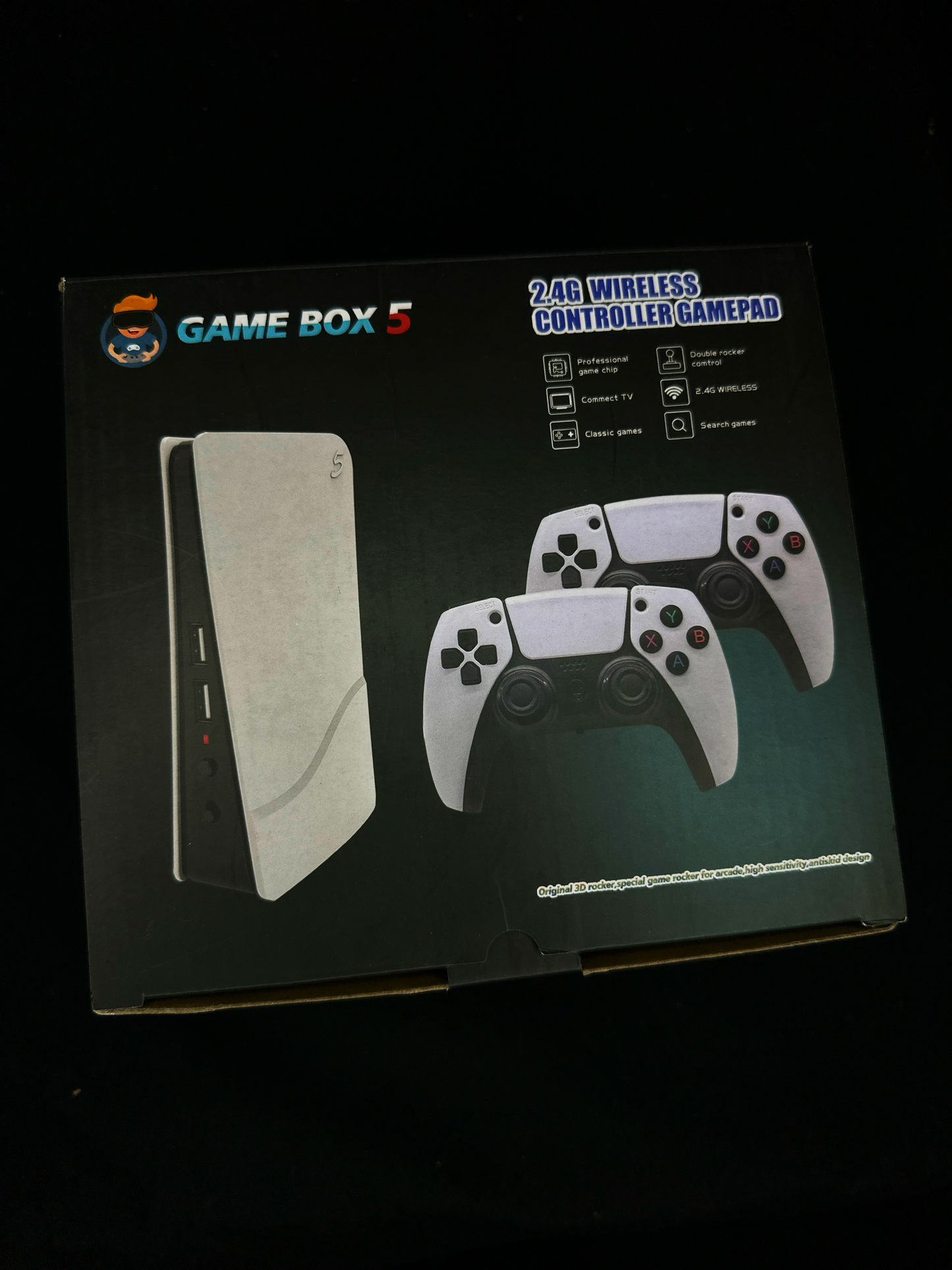 GAMEBOX 5 CON MÁS DE 35,000 JUEGOS CON DOS CONTROLES